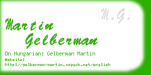 martin gelberman business card